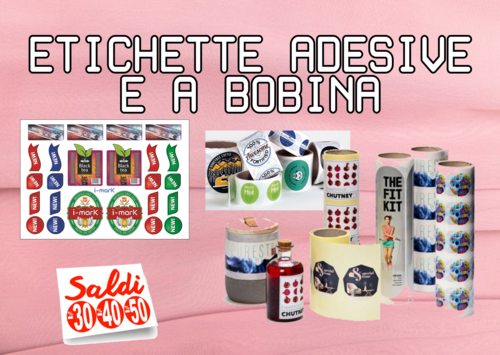 ETICHETTE ADESIVE IN BOBINA O A FOGLI - MASTER SCUOLA UFFICIO
